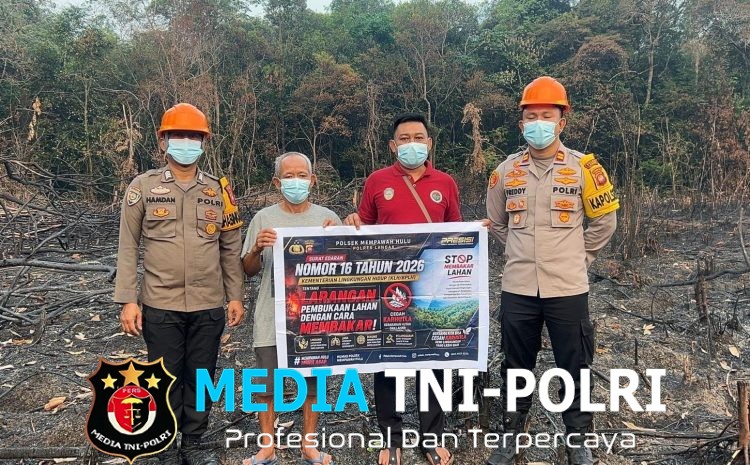 Pamatwil Polres Landak Turun Langsung Cek Posko dan Verifikasi Hot Spot Karhutla di Mempawah Hulu