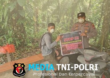 Sigap Cegah Karhutla, Polisi Kuala Behe Sambangi Warga Bawa Pesan Waspada Asap
