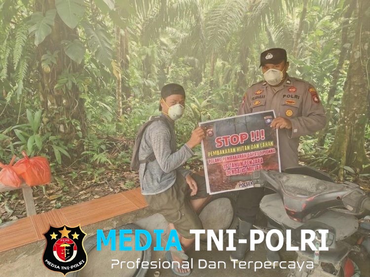 Sigap Cegah Karhutla, Polisi Kuala Behe Sambangi Warga Bawa Pesan Waspada Asap