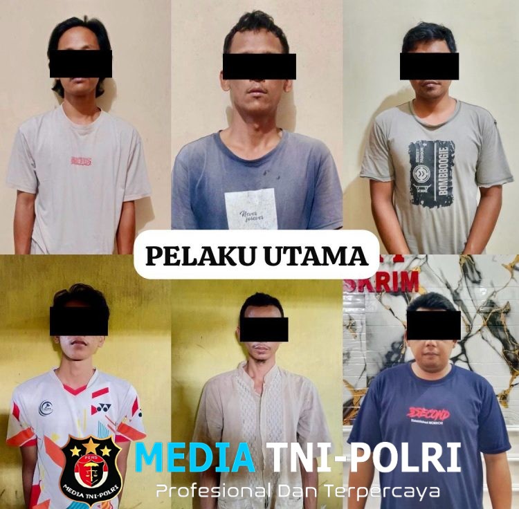 Bongkar Sindikat Pencurian Ban Milik PT GPM, Polsek Seputih Mataram Amankan 6 Pelaku dan 2 Penadah