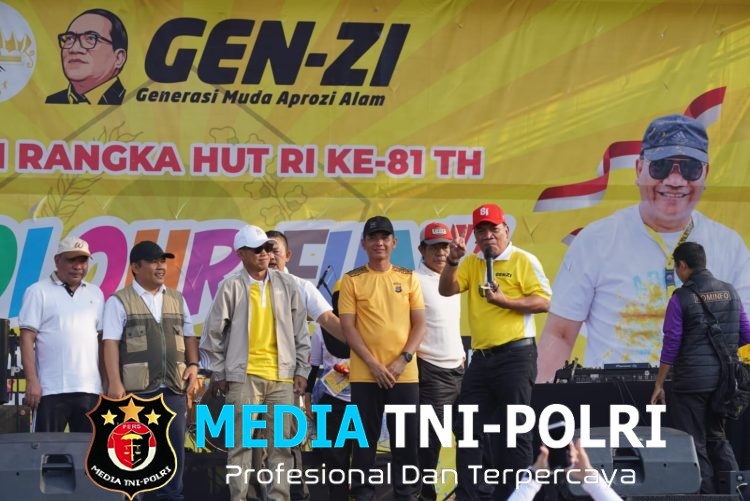 Meriahkan HUT RI ke-81, Wakapolres Lampung Utara Hadiri Colour Fun Genzi Aprozi Alam