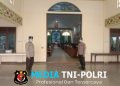 Samapta Polsek Menyuke Lakukan Pengamanan Ibadah Misa Hari Minggu