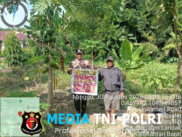 Polsek Menjalin Sosialisasikan Pencegahan Karhutla dan Dampak Fenomena El Nino