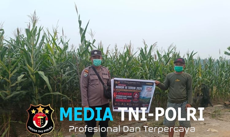 Kabut Asap Semakin Tebal, Personel Subsektor Sompak Tegas Imbau Masyarakat Tidak Membakar Hutan dan Lahan