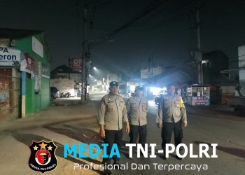 Patroli KRYD Malam Hari, Polsek Tambun Selatan Bersama TNI Sisir Sejumlah Titik Rawan