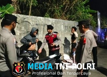 Polsek Muara Gembong Gelar OKJ dan Patroli Biru, Antisipasi Kejahatan Jalanan hingga Tawuran