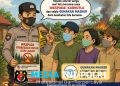 Kabut Asap Menyelimuti Ngabang, Bhabinkamtibmas Ajak Warga Cegah Karhutla dan Gunakan Masker
