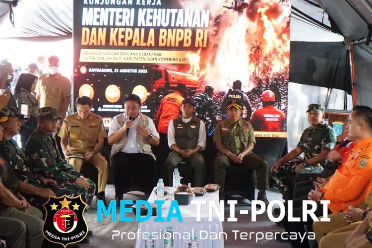 Menteri Kehutanan dan Kepala BNPB RI Bahas Penanggulangan Karhutla di Kabupaten OKI