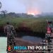 Babinsa Koramil 402-12/Pemulutan Berhasil Padamkan Karhutla Seluas 10 Hektare di Desa Pulau Negara