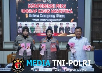Sejak Menjabat, Kapolres Lampung Utara Ungkap 8 Kasus Narkoba Dengan 12 Tersangka