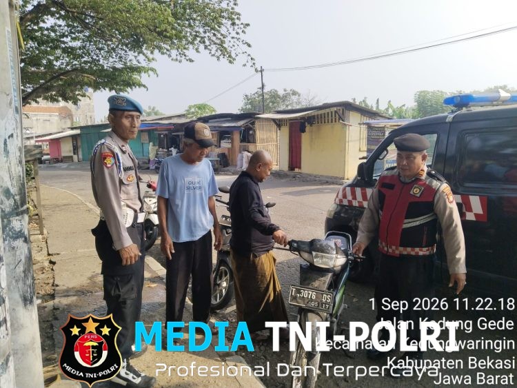 Jaga Jakarta Jaga Bekasi, Patroli Mobile Polsek Kedungwaringin Antisipasi 3C, Tawuran dan Geng Motor