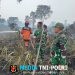 Aksi Heroik Danramil 402-12/Pemulutan Memadamkan Api di Desa Ibul