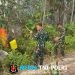 Aksi Cepat Tanggap, Pos Kout Satgas Yonarmed 13/Nanggala Bergerak Cepat Padamkan Karhutla di Wilayah Senaning