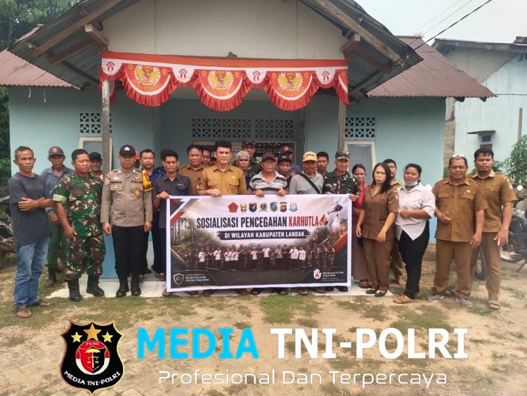 Polsek Mempawah Hulu Perkuat Sinergi TNI-Polri dan Forkopimcam dalam Pencegahan Karhutla di Desa Sabaka