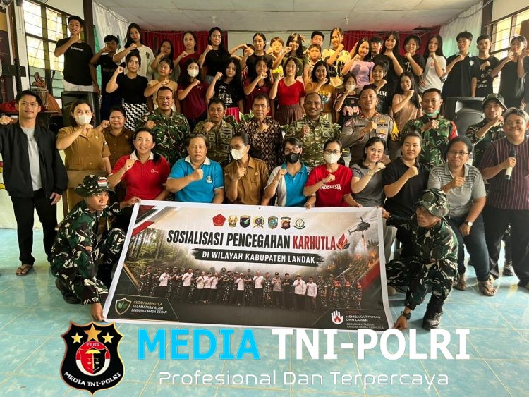 Kapolsek Menyuke Berikan Sosialisasi Pencegahan Kebakaran Hutan dan Lahan Di Desa Ansang