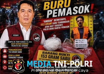 Bapak dan Anak Diduga Kompak Edarkan Sabu, “AMBON” Bernyanyi Polisi Sita 153 Gram di Pantai Labu