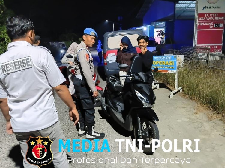 Operasi Kejahatan Jalanan Polsek Muaragembong, Cegah 3C hingga Tawuran Remaja