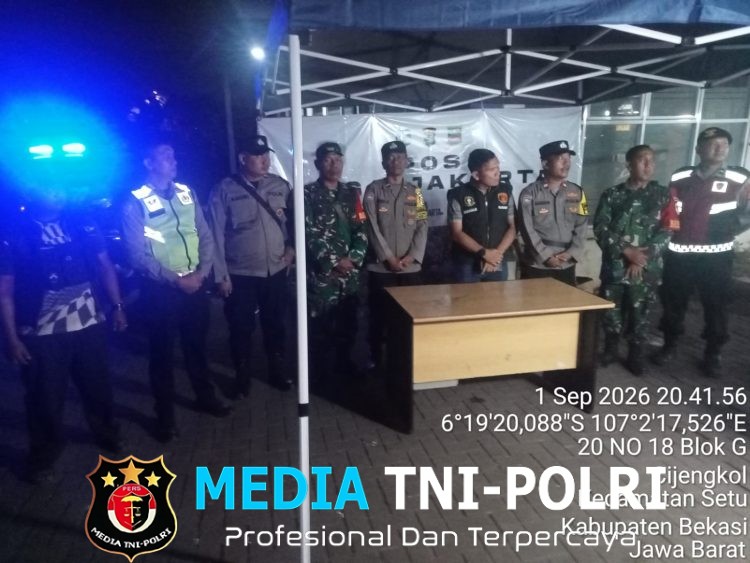 Posko Tiga Pilar Setu Perkuat Sinergi Jaga Kamtibmas dan Cegah Provokasi