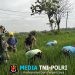 Babinsa Plupuh Turun ke Sawah, Gulma Dibabat Demi Dongkrak Hasil Panen Padi