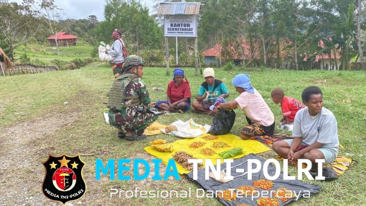 Memperkuat Perekonomian Warga Distrik Eragayam, Sinergi Manunggal Satgas Pamtas RI-PNG Kewilayahan Yonif 645/Gty dan Masyarakat Papua Pegunungan
