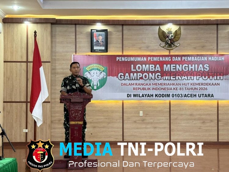 ‎Suka Damai Juara Lomba Hias Gampong Merah Putih Kodim 0103/Aceh Utara Raih Rp50 Juta