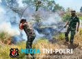 Babinsa Wanam Sigap Padamkan Kebakaran Lahan Selamatkan Lingkungan Dari Ancaman Api