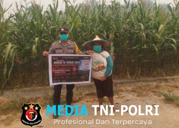 Musim Kemarau Berkepanjangan, Bhabinkamtibmas Subsektor Sompak Gencar Sosialisasikan Larangan Pembakaran Hutan dan Lahan