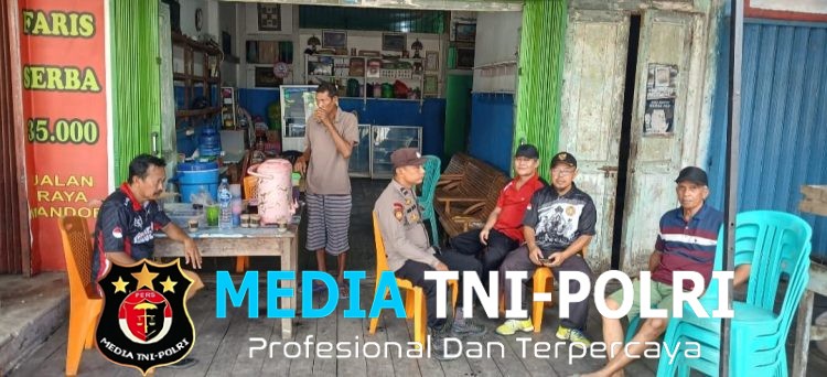 Di Tengah Kabut Asap, Polisi Mandor Temui Warga dan Ingatkan Waspada Beragam Modus Kejahatan
