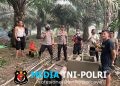 Antisipasi Karhutla, Polsek Meranti Bangun Sumur Bor di Lokasi Rawan Kebakaran