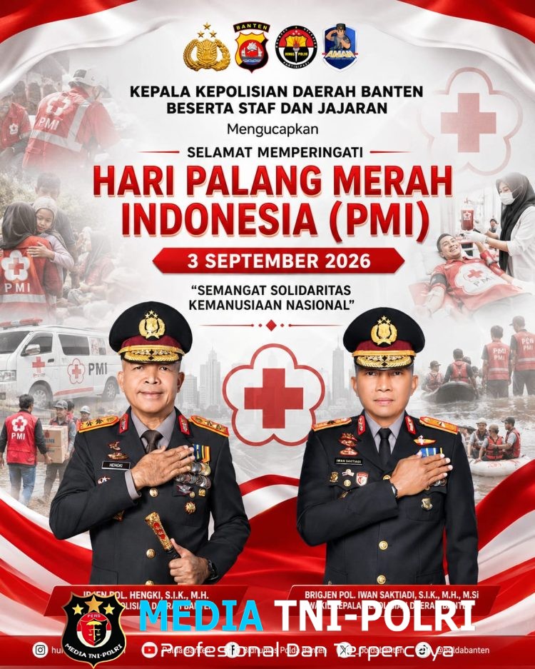 Hari PMI ke-81, Kapolda Banten Ajak Masyarakat Perkuat Solidaritas Kemanusiaan