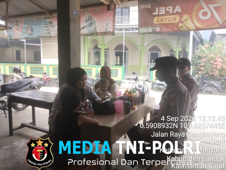Sampaikan Imbauan Kamtibmas Samapta Polsek Menyuke Laksanakan Patroli Siang