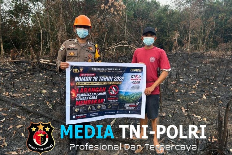 Bhabinkamtibmas Polsek Mempawah Hulu Ajak Masyarakat Tidak Membakar Hutan dan Lahan