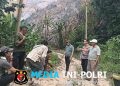 Polsek Limau Cek Titik Hotspot di Pekon Umbar Tanggamus, Api Hanguskan Setengah Hektare Lahan