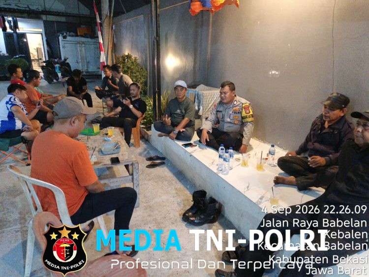 Polsek Babelan Dorong Warga Kebalen Aktifkan Kembali Siskamling, Cegah 3C dan Kenakalan Remaja