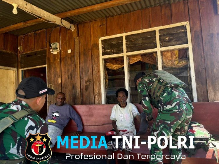 Satgas Pqmtas Yonif 645/GTY‎Hadir di Tengah-Tengah Masyarakat Ciptakan Rasa Aman dan Nyaman di Distrik Kobakma