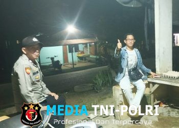 Cegah Maling Beraksi, Polisi Sebangki Sambangi Rumah Warga dan Sampaikan Imbauan Kamtibmas