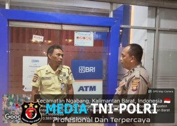 Waspada! Polisi Ingatkan Satpam Bank BRI Ngabang, Orang Pura-Pura Ambil Uang di ATM Bisa Jadi Modus Kejahatan