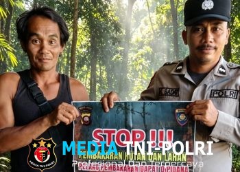 Polisi Datangi Warga Bawa Pesan Tegas “STOP KARHUTLA, Jangan Tunggu Api Membesar!”