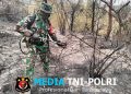 Anggota TNI Kodim 0825/Banyuwangi Turun ke Kawah Ijen, Sisir Titik Bekas Karhutla hingga Pastikan Api Padam
