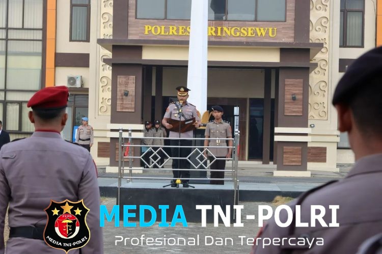 Abu Anak Krakatau Mulai Menyebar, Polres Pringsewu Imbau Warga Waspada dan Pakai Masker