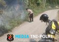 Polsek Limau Cek Dua Titik Hotspot Terdeteksi di Kelumbayan Tanggamus, Api Berangsur Padam