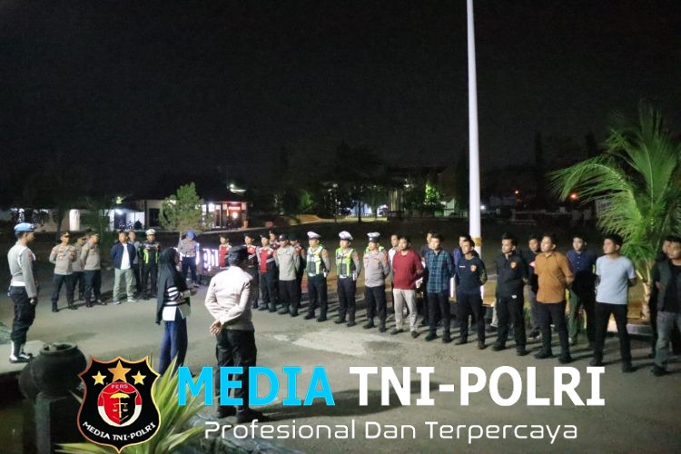 Kapolres Lampung Utara Siagakan Personel Malam Minggu, Antisipasi Bencana dan Gangguan Kamtibmas