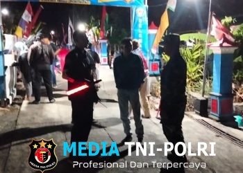 Cegah Gangguan Kamtibmas, Babinsa Laksanakan Patroli Malam Bersama