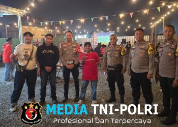 Polsek Cikarang Barat Layani dan Amankan Nobar The Jakmania di Tiga Titik