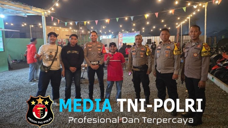 Polsek Cikarang Barat Layani dan Amankan Nobar The Jakmania di Tiga Titik