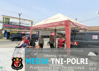 Patroli Preventif Polsek Serang Baru Antisipasi 3C di SPBU Sukasari