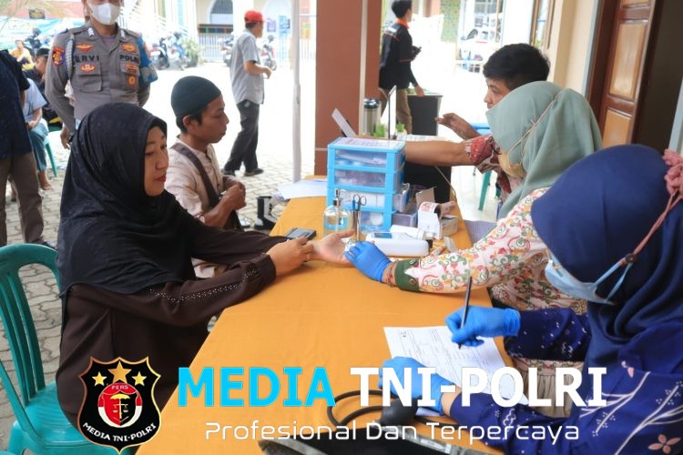 Wujud Kepedulian Sosial, Kapolres Lampung Utara dan Personel Ikuti Donor Darah