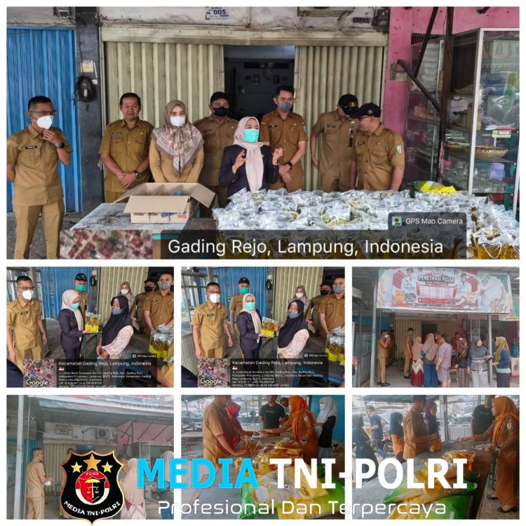 Masyarakat Gading Rejo Antusias Antri Gerakan Serentak Penetrasi Pasar