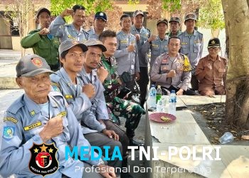 Polsek Cabangbungin Bersama TNI dan Linmas Perkuat Sinergi Jaga Kamtibmas Jelang Pilkades