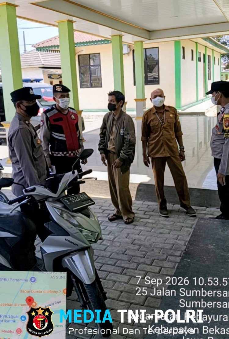 Polsek Pebayuran Gelar Patroli Dialogis, Serap Informasi Warga dan Antisipasi Gangguan Kamtibmas
